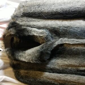 Faux Fur Wolf Jacket Coat
